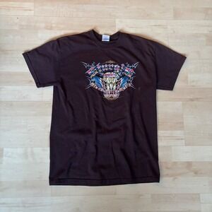 Gildan Mens T Shirt Black Hills Rally 75th Anniversary Brown Size Medium